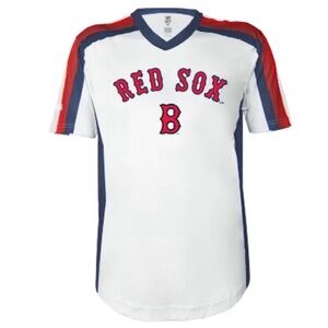 Genuine Merchandise Cooperstown Collection Boston Red Sox MLB White Jersey Top